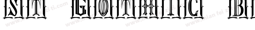 st gothic bold conde字体转换